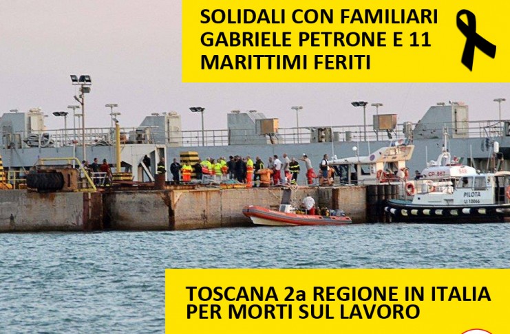 SOLIDALI CON FAMILIARI DI GABRIELE PETRONE E LAVORATORI FERITI