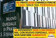 SU ASL DI PRATO ROSSI CHIARISCA PERCHE’ I TAGLI SOLO SUL PERSONALE