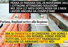 SU RITARDO LAVORI PARIANA “PERCHÉ BUGLIANI NON CERCA I RESPONSABILI?”