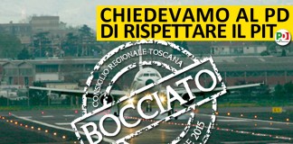 NUOVO PERETOLA. IL PD BOCCIA IL PD, COL VOTO DI OGGI SIAMO ALLA SINDROME BIPOLARE