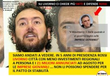 LIVORNO DIMENTICATA DALLA REGIONE, GAZZETTI SI INFORMI: FONDI IMPRESE GIOVANILI FERMI PER PATTO DI STABILITA’