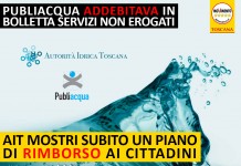 PUBLIACQUA ADDEBITAVA SERVIZI NON EROGATI. AIT MOSTRI PIANO DI RIMBORSO AI CITTADINI