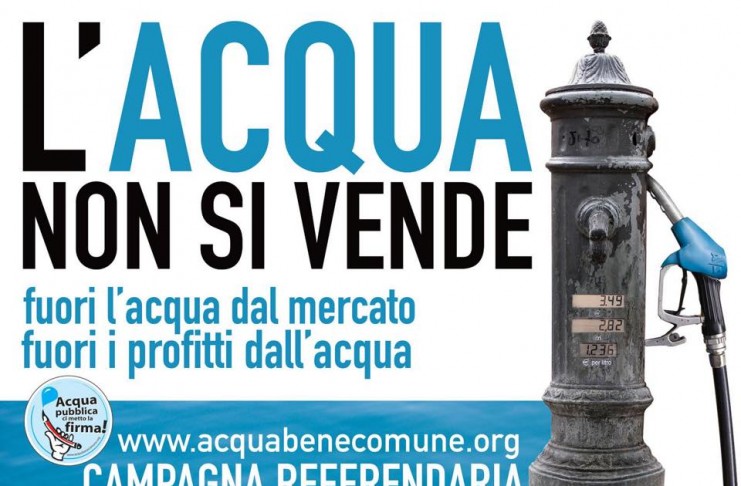ACQUA DIRITTO FONDAMENTALE. PRIMI 50 LITRI AL GIORNO SIANO GRATUITI