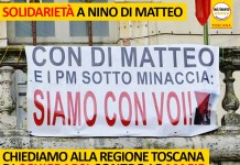 TOSCANA ESPRIME SOLIDARIETÀ A NINO DI MATTEO
