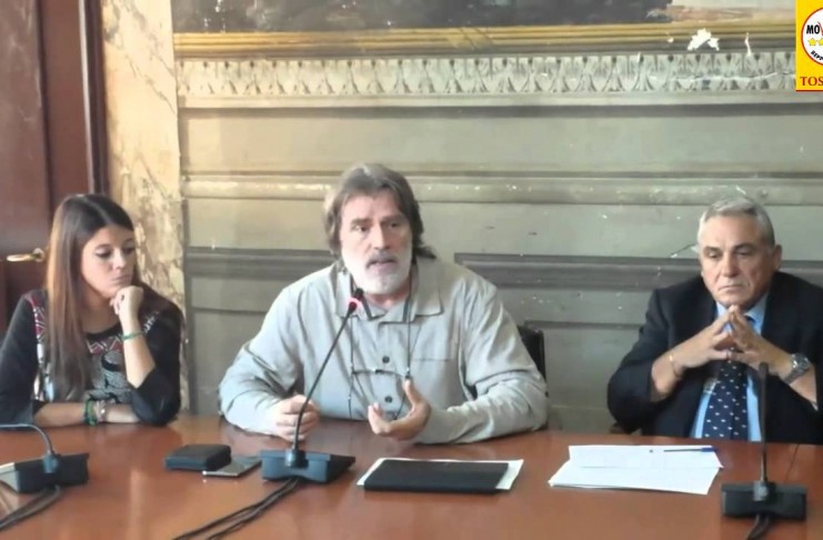 Quartini (M5S) Conferenza Stampa Comitato Referendum Abrogazione Legge 28/2015