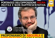 PORTAVOCE DELL’OPPOSIZIONE È FIGURA INUTILE, SE ELIMINATA RISPARMIO DI 100MILA EURO L’ANNO