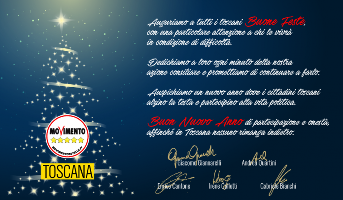 Buon Natale 5 Stelle.Buone Feste Dal Gruppo Consiliare Del M5s Toscana Movimento 5 Stelle Toscana