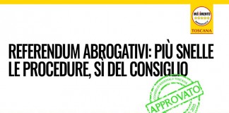 REFERENDUM ABROGATIVI: PIÙ SNELLE LE PROCEDURE, SI DEL CONSIGLIO