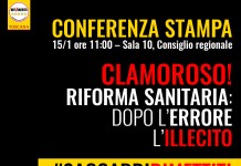 DENUNCIA M5S SU RIFORMA SANITÀ “DOPO L’ERRORE L’ILLECITO”