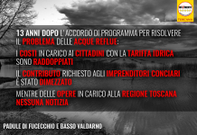 PADULE FUCECCHIO E COMPRENSORIO CUOIO, REGIONE INADEMPIENTE SU ACCORDO DI PROGRAMMA
