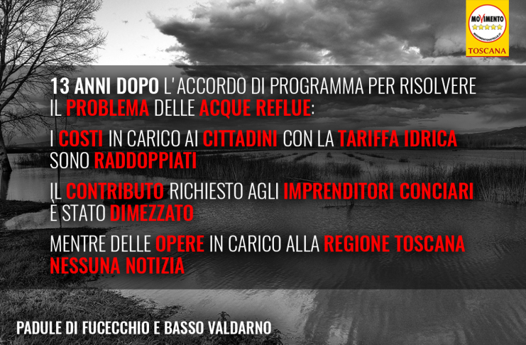 PADULE FUCECCHIO E COMPRENSORIO CUOIO, REGIONE INADEMPIENTE SU ACCORDO DI PROGRAMMA