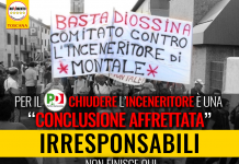 INCENERITORE MONTALE “PD CHOC: FERMARE IMPIANTO E RICONVERTIRE SAREBBERO CONCLUSIONI AFFRETTATE “