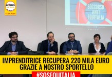 EQUITALIA “IMPRENDITRICE RECUPERA 220 MILA EURO GRAZIE A NOSTRO SPORTELLO”