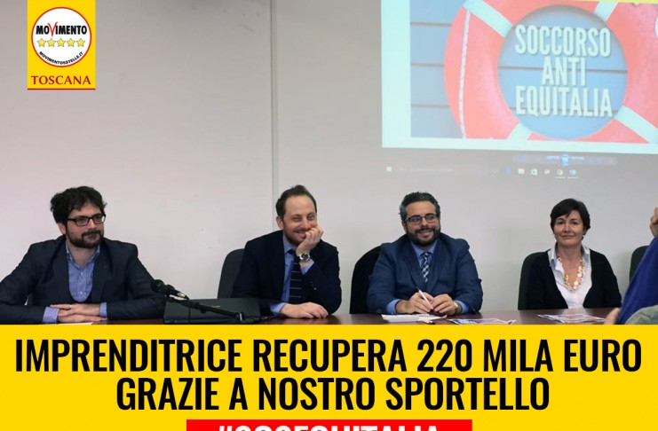 EQUITALIA “IMPRENDITRICE RECUPERA 220 MILA EURO GRAZIE A NOSTRO SPORTELLO”