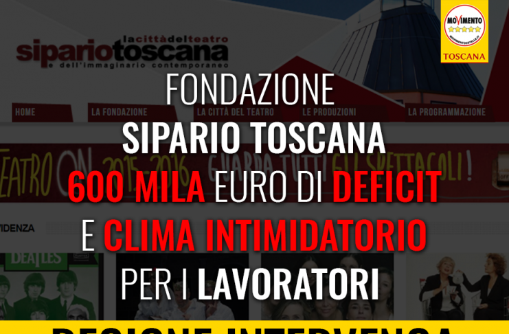 FONDAZIONE SIPARIO TOSCANA “SUBITO TAVOLO DI CONFRONTO TRA SOCI E CHIAREZZA SUI FINANZIAMENTI”