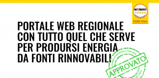 VITTORIA 5 STELLE “PORTALE REGIONALE PER LA PRODUZIONE DI ENERGIA DA FONTI RINNOVABILI”
