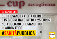 SANITA’ “RIMBORSO PER VISITE: 25 EURO SE ATTESA MAGGIORE DI 15 GIORNI. NESSUNO LO SA, NESSUNO LO CHIEDE”