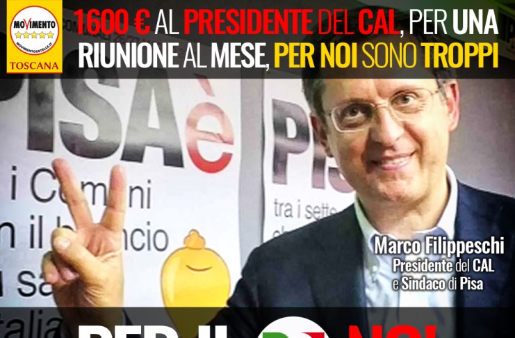 CONSIGLIO AUTONOMIE LOCALI/FILIPPESCHI “TROPPE 1600 EURO MENSILI AL PRESIDENTE, MA NON PER IL PD”