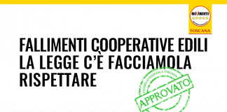 FALLIMENTI COOPERATIVE EDILI “NOSTRA PROPOSTA APPROVATA. ORA SI APPLICHI DECRETO 122”