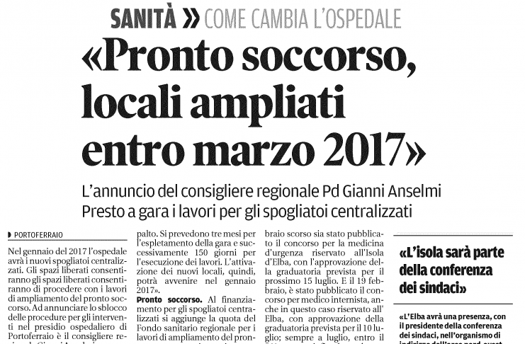 ELBA “ANSELMI NOI PARLIAMO DOCUMENTI ALLA MANO, SPERIAMO SUE NON SIANO ENNESIME PROMESSE SENZA SEGUITO”