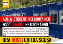 AULLA/STUDENTI NEI CONTAINER “ROSSI CHIEDA SCUSA: DISSE SOLUZIONE IN 5 MESI, MA NE SERVIRANNO 20 PER UN LOTTO E CHISSA’ QUANTI PER IL SECONDO. “