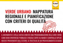VERDE URBANO, BOCCIATA “MAPPATURA REGIONALE E PIANIFICAZIONE CON CRITERI DI QUALITA'”