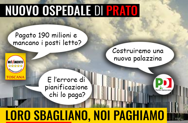 SANITA’/PRATO “POCHI POSTI LETTO NEL NUOVO OSPEDALE E INCERTEZZA SU SALE OPERATORIE. REGIONE CHIARISCA”