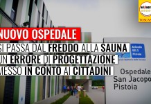 SANITA’ / INGRESSO OSPEDALE PISTOIA ” PRIMA IL FREDDO ORA LA SAUNA PER ENNESIMO ERRORE DI PROGETTAZIONE MAL GESTITO”