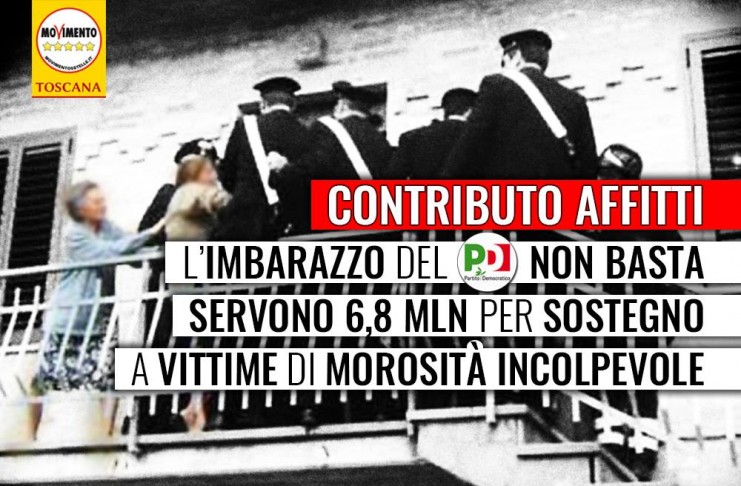 CASA “MENO SOLDI PER CONTRIBUTO AFFITTI. REGIONE TAMPONA VORAGINE DI RENZI, MA NON BASTA”