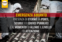 AMIANTO “ETERNIT IN PORTI, SCUOLE ED EDIFICI PUBBLICI. SERVONO OSSERVATORIO, BONIFICHE E ASSISTENZA VITTIME”