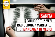 SANITA’ “CHIUDE PER 2 MESI RADIOLOGIA A MARLIA. INCONCEPIBILE: SE MANCA RADIOLOGO SI USI RIS-PACS COME A LUCCA”