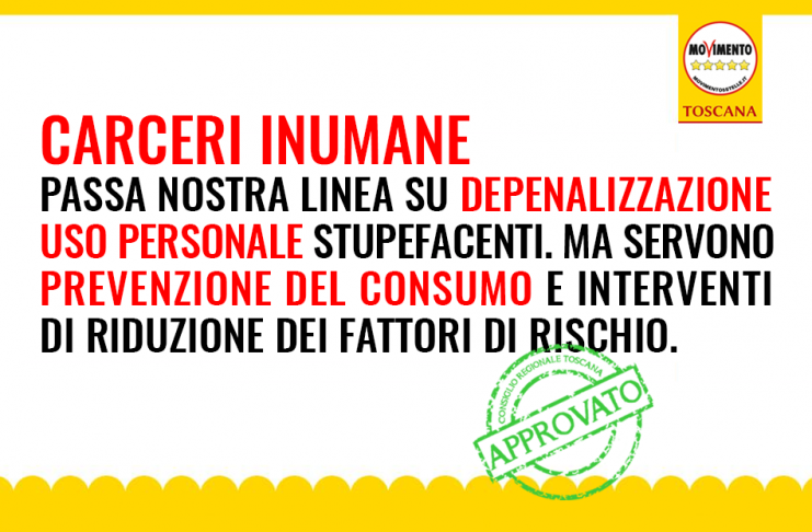 CARCERI INUMANE “PASSA NOSTRA LINEA: TROPPI DETENUTI IN CARCERE PER DETENZIONE STUPEFACENTI. MA SERVE PREVENZIONE”