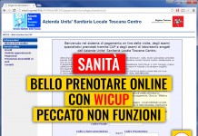 SANITA’ “BELLO PRENOTARE ON-LINE CON WICUP, PECCATO NON FUNZIONI”