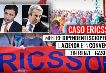 VERTENZA ERICSSON, M5S: “I DIPENDENTI SCIOPERANO E L’AZIENDA E’ IN CONVENTION CON RENZI E GASPARRI”