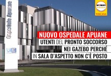 NUOVO OSPEDALE APUANE, M5S ATTACCA: “COSTATO 150 MILIONI, SALA D’ATTESA TROPPO PICCOLA”