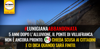 DISAGI / ALLUVIONE MAGRA “SOLITA LUNIGIANA ABBANDONATA: QUANDO SARA’ RIAPERTO IL PONTE DI VILLAFRANCA?