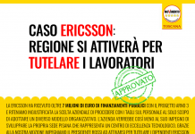 APPROVATA MOZIONE DEL MOVIMENTO 5 STELLE A TUTELA DEI LAVORATORI ERICSSON DI PISA