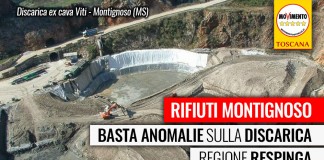 RIFIUTI / MONTIGNOSO “BASTA ANOMALIE SU EX CAVA VITI. REGIONE RESPINGA RICHIESTA DI AMBIENTE APUANE SPA”