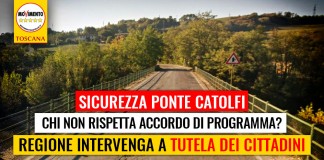 PONTE CATOLFI / LATERINA “CHI NON RISPETTA ACCORDO DI PROGRAMMA? REGIONE INTERVENGA A TUTELA DELLA SICUREZZA DEI CITTADINI”