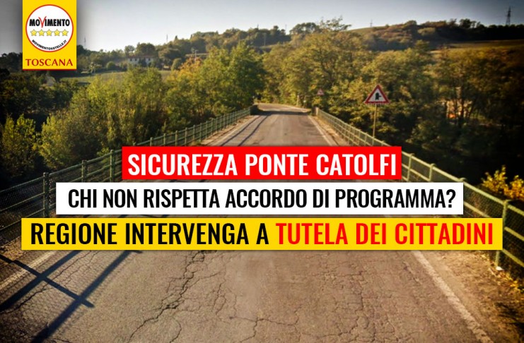 PONTE CATOLFI / LATERINA “CHI NON RISPETTA ACCORDO DI PROGRAMMA? REGIONE INTERVENGA A TUTELA DELLA SICUREZZA DEI CITTADINI”