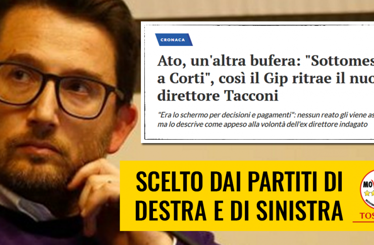 SCANDALO RIFIUTI (ATO SUD) “PARTITI DA DESTRA A SINISTRA VOTANO LA CONTINUITA’. TACCONI RESPONSABILE ANCHE SUL BANDO DI GARA”