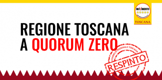 REFERENDUM ABROGATIVI “BOCCIATA PROPOSTA M5S QUORUM ZERO “PD SI TIENE STRETTO GIOCHINO ASTENSIONE”