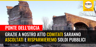 M5S, DISSESTO / PONTE DELL’ORCIA ” REGIONE APPROVA NOSTRA PROPOSTA, EVITATO SPRECO DI DENARO PUBBLICO: PROGETTO DEI COMITATI COSTA 80% IN MENO”