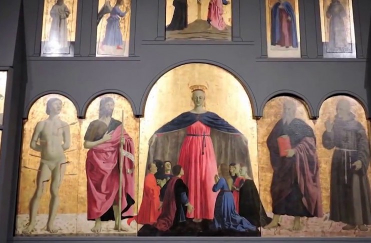 SMEMBRATA OPERA DI PIERO DELLA FRANCESCA PER ALLIETARE EVENTI NATALIZI MILANESI. REGIONE INTERVENGA