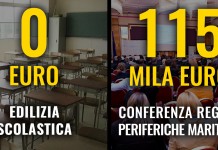 MANCANO FONDI PER EDILIZIA SCOLASTICA, MA REGIONE DA’ 115MILA EURO ALLA CONFERENZA DELLE REGIONI PERIFERICHE MARITTIME (CRPM). A CHE PRO?