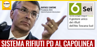COMMISSARIAMENTO SEI TOSCANA: LAPIDE PER DISEGNO PD NELLA GESTIONE DEI RIFIUTI