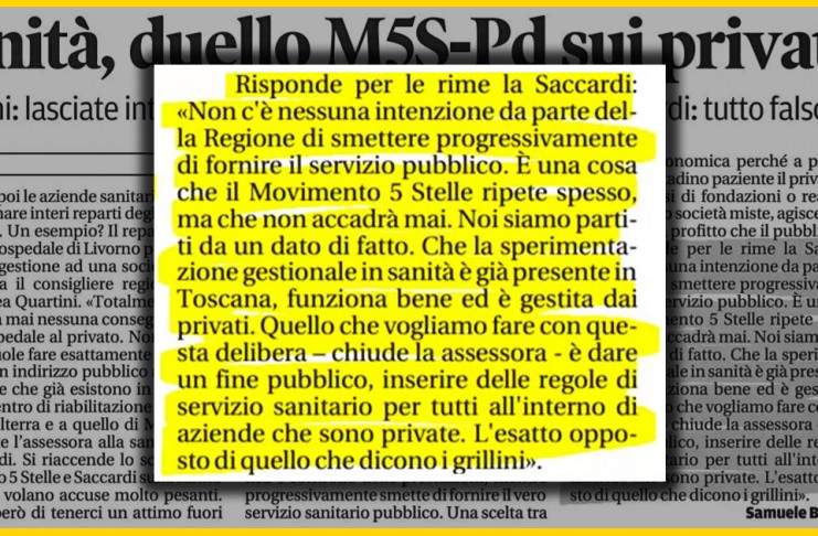 AFFERMAZIONE E SMENTITA NELLA STESSA FRASE: PER SACCARDI PRIVATIZZAZIONE NON ACCADRÀ, PERCHÉ … GIÀ PRESENTE