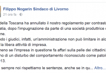 LIVORNO CORAGGIOSA, SE BOCCIATURA TAR FONDATA SU LEGGE ALLORA VA CAMBIATA LA LEGGE