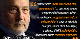 STIGLITZ LA PENSA COME NOI SU MPS, MA DOPO INCHIESTA REGIONALE POLITICI SEMPRE LÌ E METODO IMMUTATO