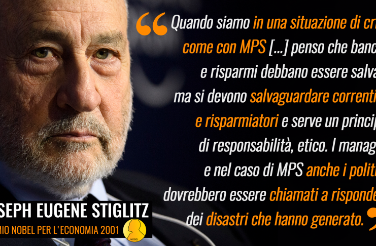 STIGLITZ LA PENSA COME NOI SU MPS, MA DOPO INCHIESTA REGIONALE POLITICI SEMPRE LÌ E METODO IMMUTATO